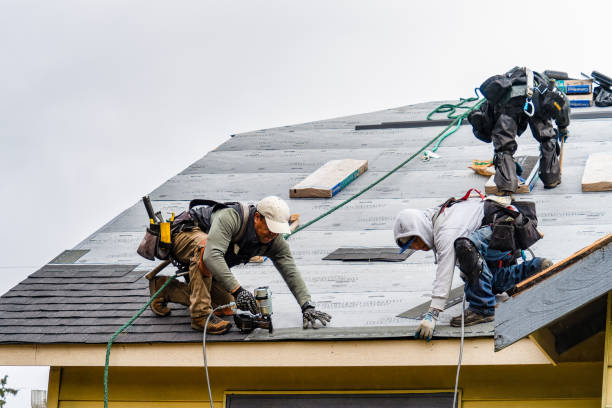 Professional Gutter Installation technician working in Venus, TX